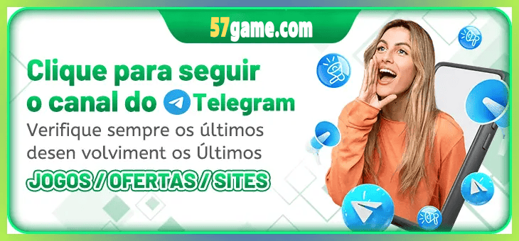 57GAME bônus — painel de promoções no aplicativo